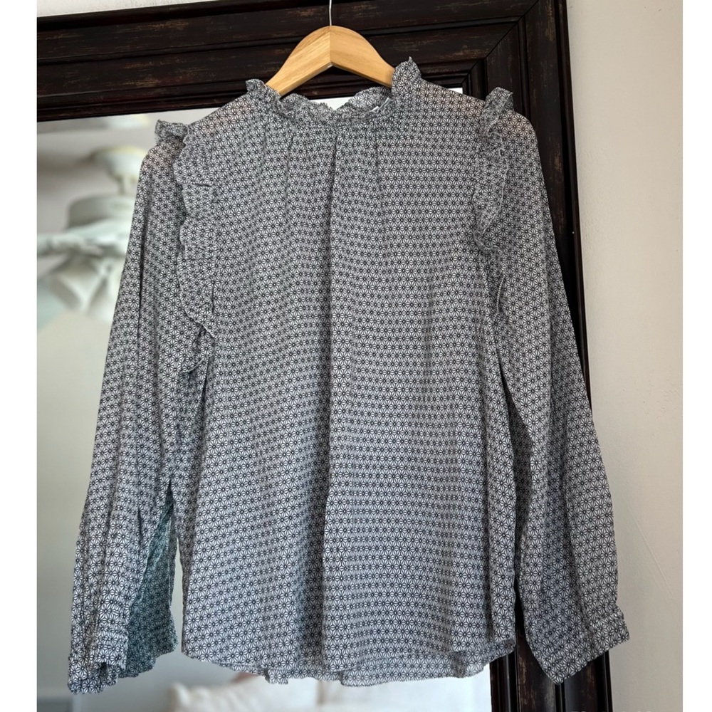 Sundays Alexa Ruffle Printed Blouse Small - Picture 2 of 4